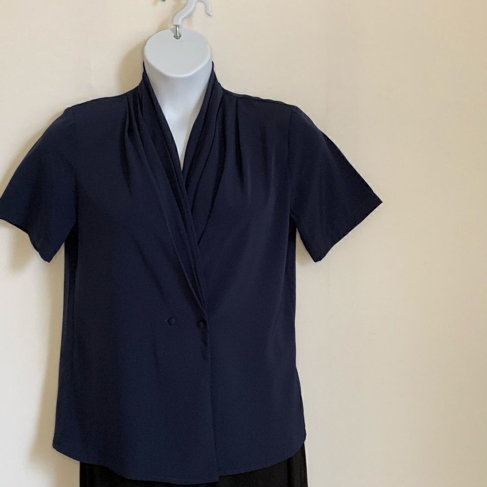 Sasson Professional Navy Blouse Sz 6